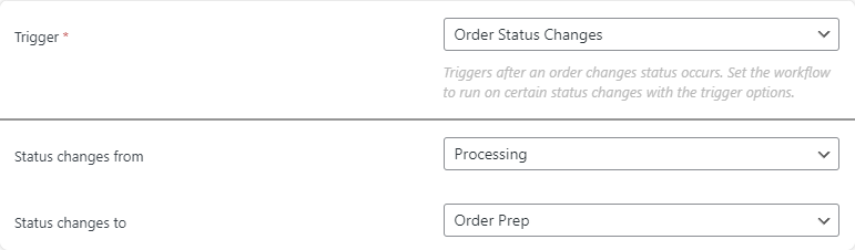 Set an order status as a notification trigger with Flow Notify.