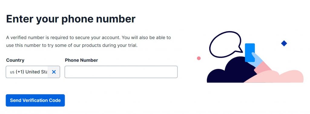 Add phone number to Twilio.