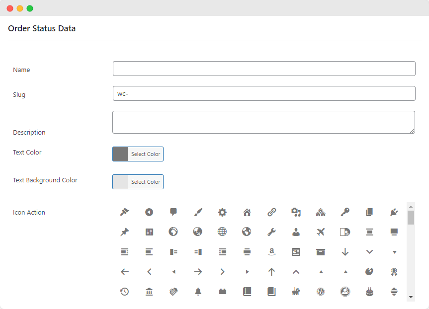 Configure your new order status’s name and appearance with Flow Notify.