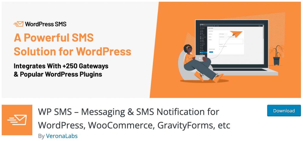 WP SMS Messaging and Notification Plugin for WordPress